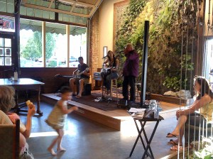 Tiffany Carlson performing at Singer Hill cafe.