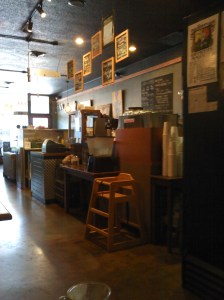 Interior of Mon Ami coffee shop